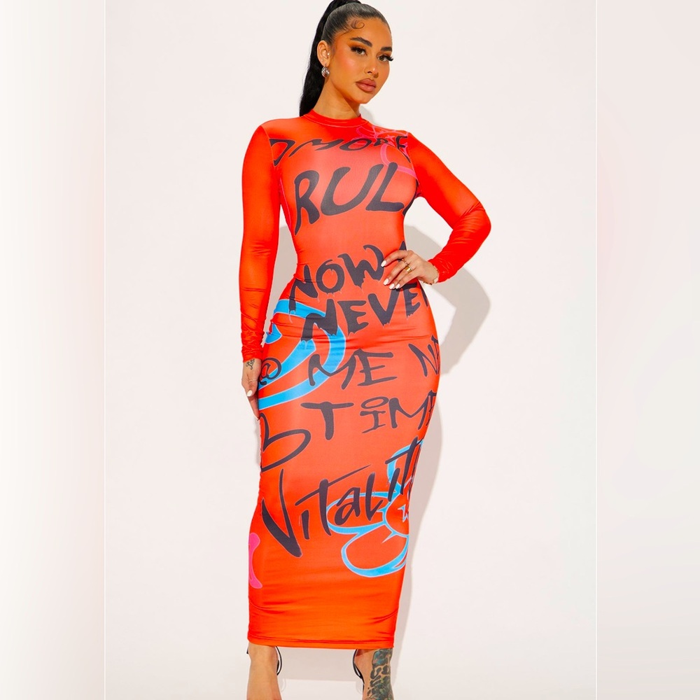 Long sleeve maxi dress